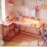 L-Shaped RGB Gaming Desk 132CM with Power Outlets & USB Image 9