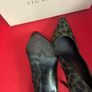Next Signature moss green ponyskin animal print heels size 7 Image 4