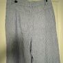 linen wide leg trousers Mango blue stripes linen rich blend size 40 new Image 10