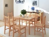 Seven Piece Dining Set Pinewood