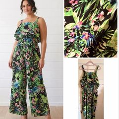 Primark tropical wide leg jumpsuit chic summer comfy holidays