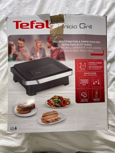 Tefal Panini Grill 2000W - Excellent Condition - Boxed
