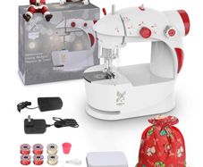 Brand New KPCB Sewing Machine Children with DIY Bag Material for Christmas,