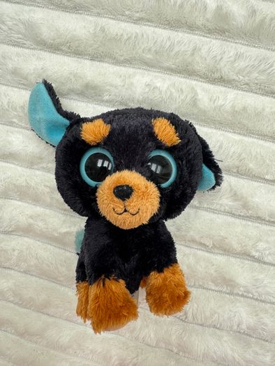 TY Beanie TUFFY the Rottweiler Dog Beanie Boo Soft approx. 6" Used Please see pictures