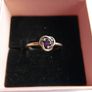 PANDORA Sterling Silver 925 February Purple Eternity Circle Ring size O - 2,2g Image 3