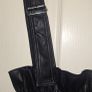 Bershka Black High Waisted Faux Leather Trousers Image 9