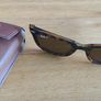 Ray-Ban Polarised Wayfarer Folding175 RB4105 710/57 including case. missing left arm Image 4