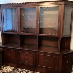 Mahogany Wall Display Unit