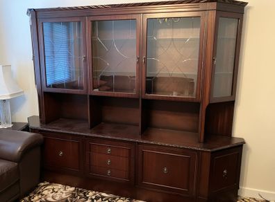 Mahogany Wall Display Unit