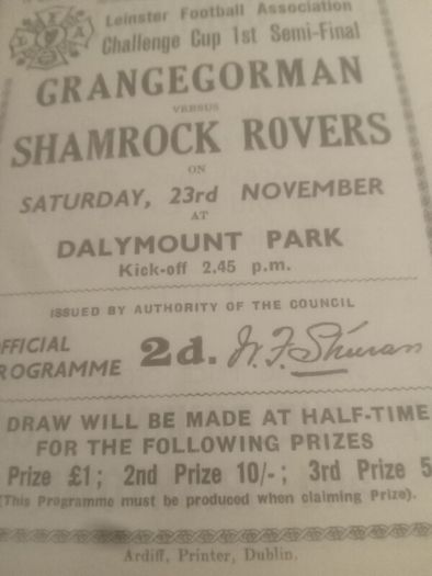 league of Ireland Programmes