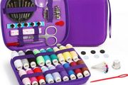 Sewing Kit, Mini Sewing Kits 87PCS Thread and Needles Set for Adults, DIY,Home, Travel &amp; Emergency with Compact Small Purple Zipper Case (FREE POSTAGE)