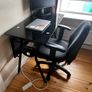 Office desk with rolling chair Image 2