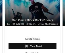 3 x Block Rockin Beat Tickets live at the Marquee