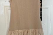 Summer cotton dress with tulle