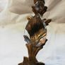 Vintage 1960 Wall Brass & Glass Drops Murano Lamps Image 6