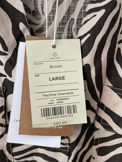 Monsoon Animal print top size 16 New