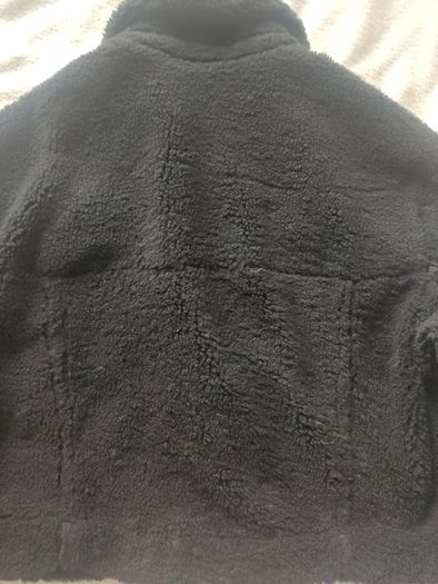 Bershka Black Teddy Fleece Jacket Size L