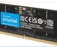 Crucial DDR5 RAM 32GB 4800MHz SODIMM, Laptop Computer Memory, Mini PC, CL40