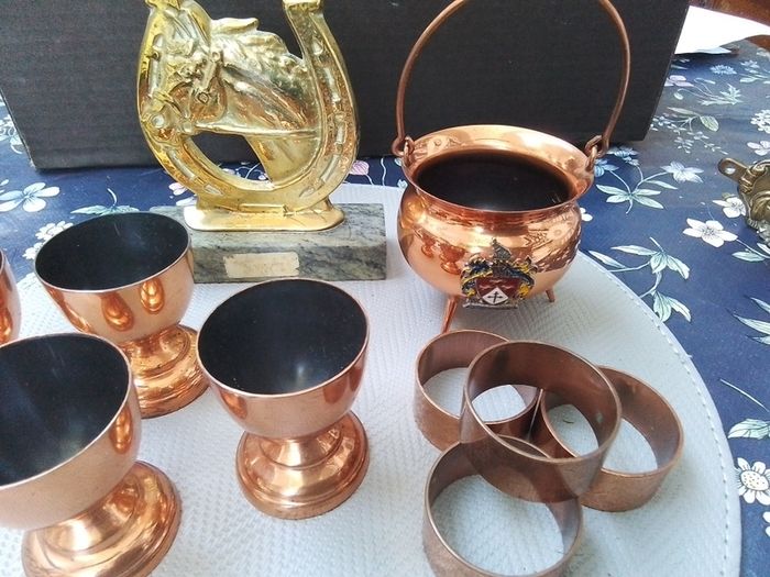 Copper Eggcups & Napkin Rings