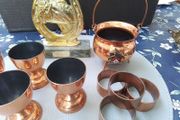 Copper Eggcups &amp; Napkin Rings