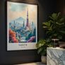 Tokyo Wall Art Prints, Travel Art Poster Image 4