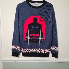 Numbskull BATMAN christmas jumper sweater top Size 2XS extra small boys girls women