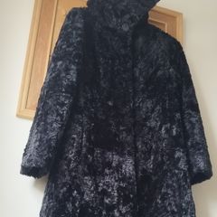 Principles black faux fur coat