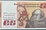 Ireland 1977 Series B 5 Pound Banknote EF