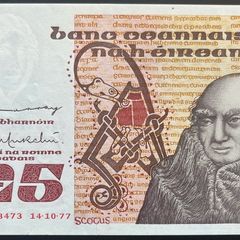 Ireland 1977 Series B 5 Pound Banknote EF