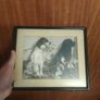 Vintage framed dog photograph Image 2