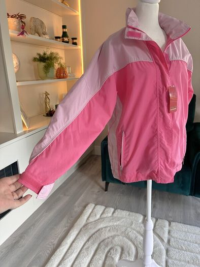 Brand-new Two-toned Pink Hooded Windbreaker Jacket from the Paco Sport  Size Medium UK 12/ EU 40