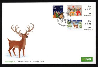 2017 Ireland Christmas An Post First Day Cover (FDC)
