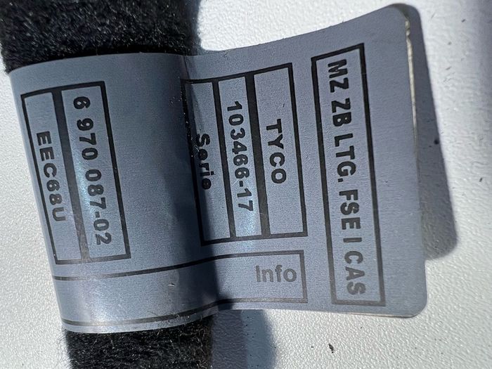 Bmw 5' Series E60 E61 Start Stop Cable Cas2 Wire 6970087 Genuine.