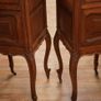 Pair of Antique Oak Marble Top Bedside Cabinets Image 7
