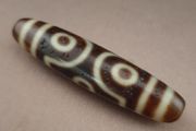 Antique 6 Eyes Himalayan Tibetan Agate Dzi Bead Amulet