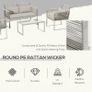 4 Piece Patio Wicker Sofa Set (LIMITED STOCK) Image 3