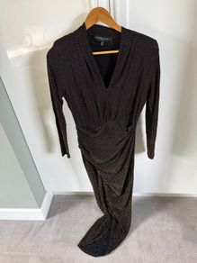 Black/gold Forever Unique dress - Stunning On
