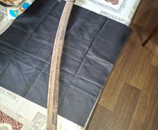 Antique Curved Sword with Brass Hilt, Postage Available