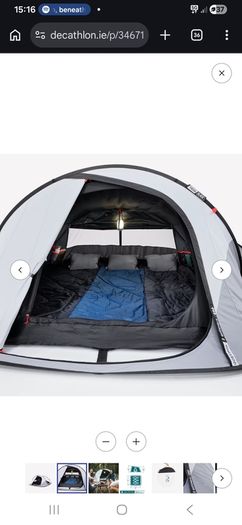 3 man pop up fresh and black 2 second tent