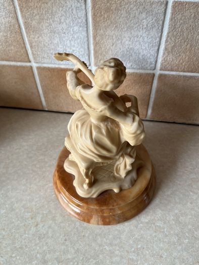 Vintage Midcentury Lady playing a Mandilin