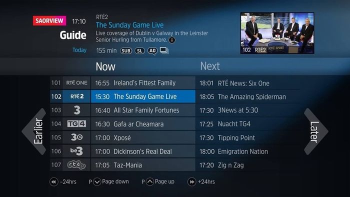 Saorview Satellite Combo Box