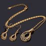 18K Gold Plated Pendant & Earrings Set Image 3