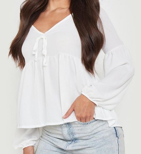 BOOHOO Ivory Top. Size 14. New