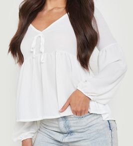 BOOHOO Ivory Top. Size 14. New