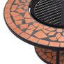 Mosaic Fire Pit Table Terracotta 68 cm Ceramic Image 6