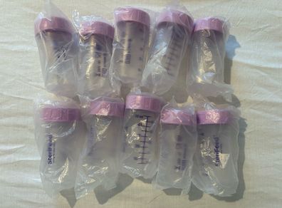 10 x Medela Pre-Sterilised Breast Milk Storage Bottles (50ml) - Sealed & Ready to Use
