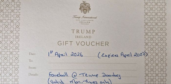 Golf voucher