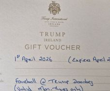 Golf voucher