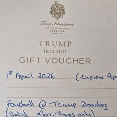 Golf voucher
