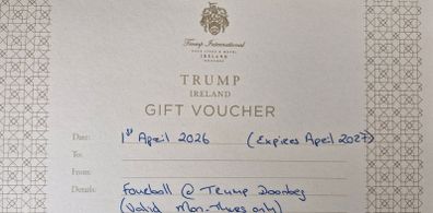 Golf voucher